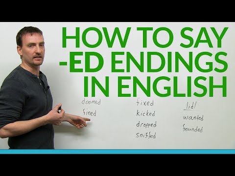 Sound -ed-Endung (T-Laut) pronunciation video
